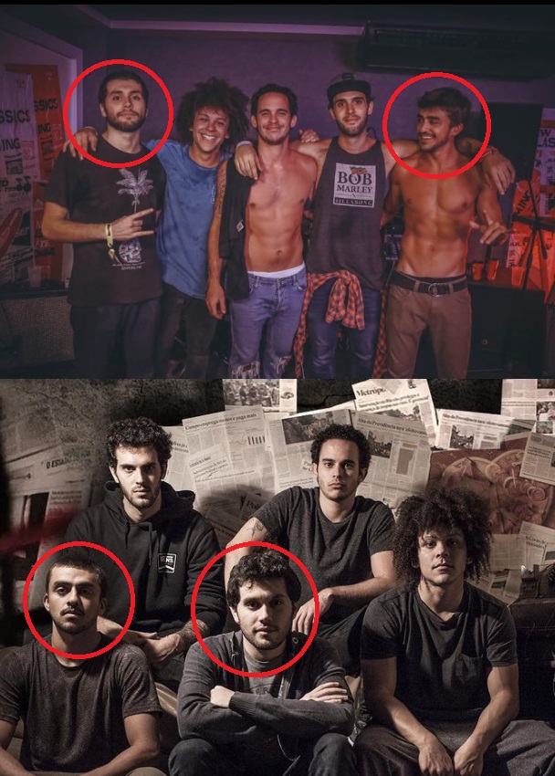 Bento e Ian junto com a Banda Suburbia