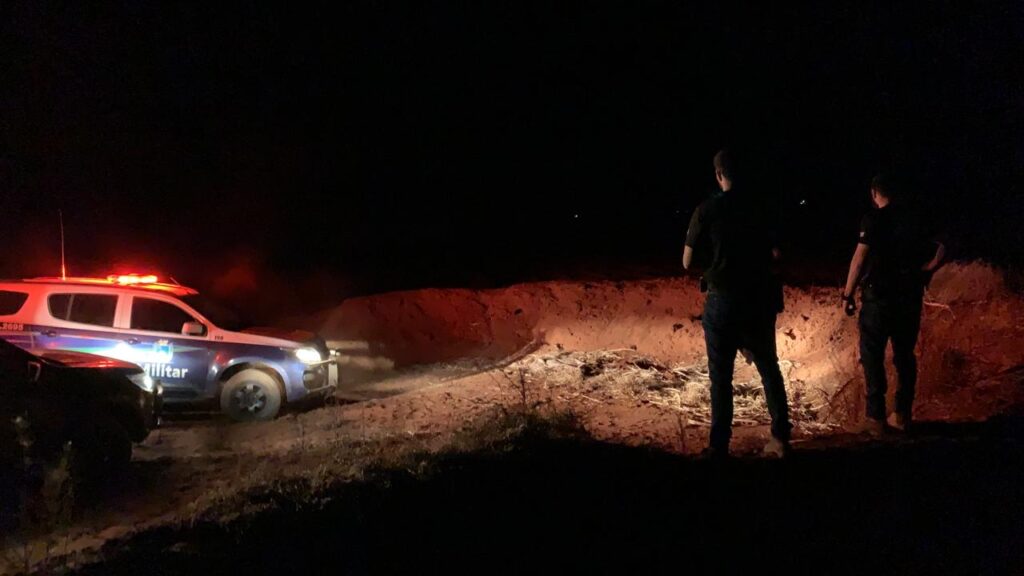 Local onde corpo da vítima foi encontrado (divulgação, polícia)