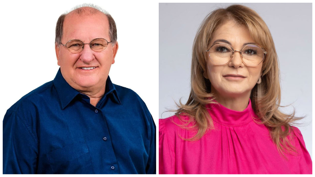 Enelvo Felini e Vanda Camilo disputarão no domingo a Prefeitura de Sidrolândia. (Fotos: Arquivo)