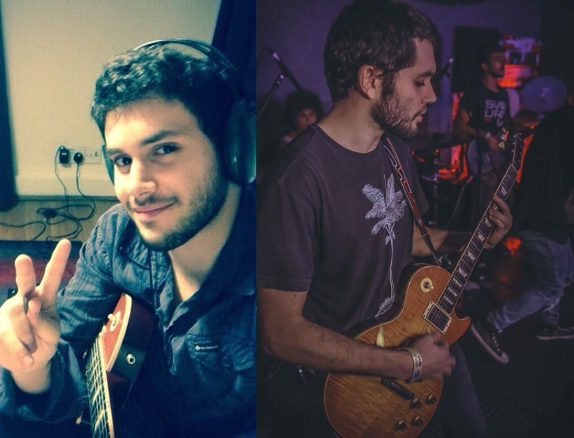 Ian em foto antiga e em outra mais recente