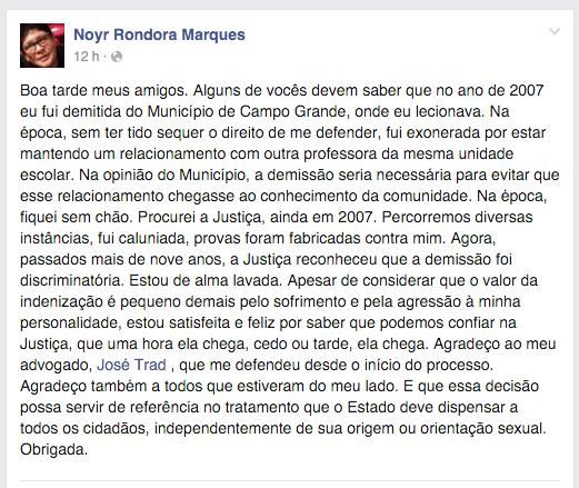 Reprodução/Facebook