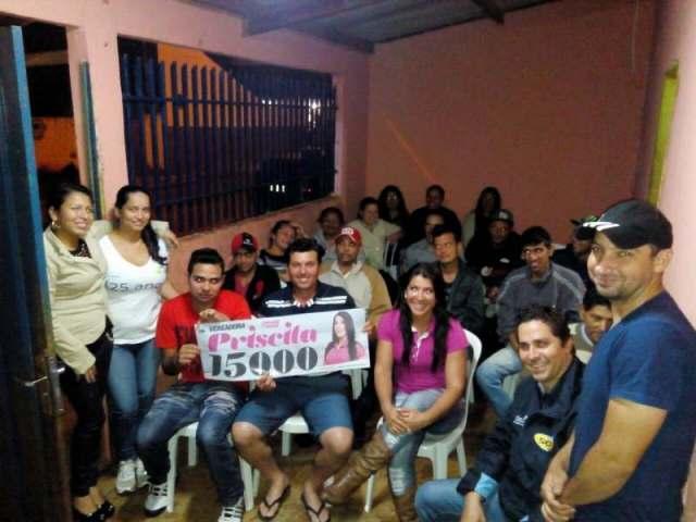 A jornalista durante a campanha (Arquivo pessoal/Divulgação)