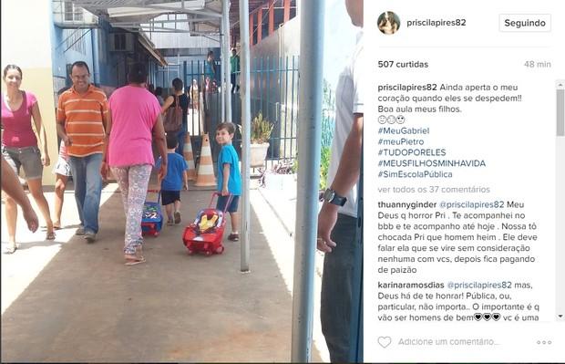 Priscila Pires rebate ex-marido após críticas por troca de escola dos seus filhos
