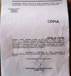 Ex-assessor entrega ao Ministério Público Federal denúncias que incriminam Odilon