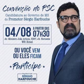 Na convenção, correligionários dizem que queriam Harfouche candidato ao governo