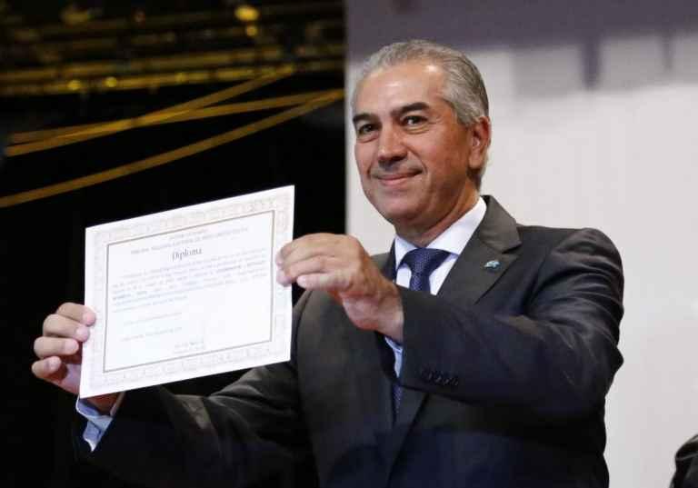 Reinaldo Azambuja e Murilo Zauith são diplomados para o Governo de MS