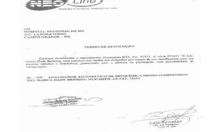 Máquina de exames foi 'quebrada' de propósito para favorecer fornecedor no HRMS, aponta investigação