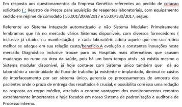 Máquina de exames foi 'quebrada' de propósito para favorecer fornecedor no HRMS, aponta investigação