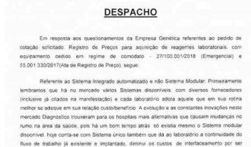 Máquina de exames foi 'quebrada' de propósito para favorecer fornecedor no HRMS, aponta investigação