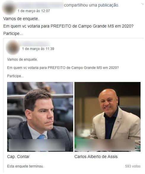 Faltando um ano e meio para eleições, redes sociais já trazem até enquete sobre preferidos do eleitor