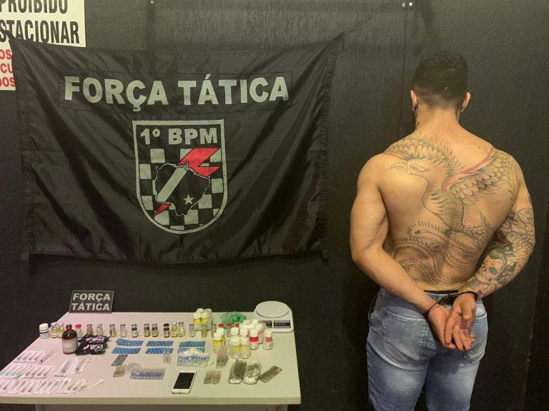 Fisiculturista é preso ao vender anabolizantes no camelódromo