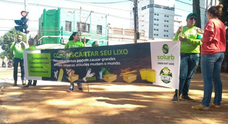 Cacos de vidro no lixo? Com coletores feridos toda semana, Solurb faz campanha na Capital