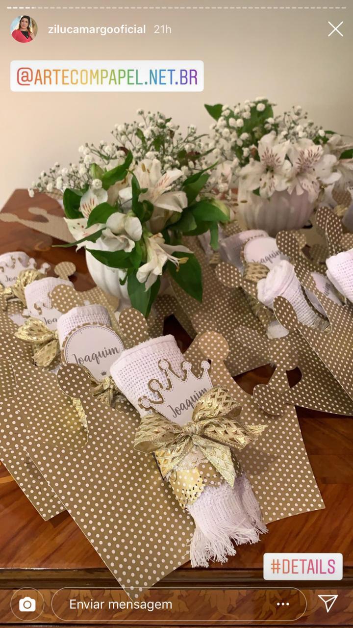 Zilu Camargo mostra detalhes do chá de bebê luxuoso da filha