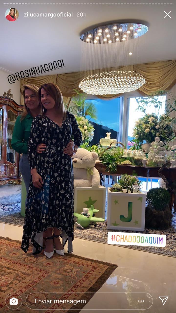 Zilu Camargo mostra detalhes do chá de bebê luxuoso da filha
