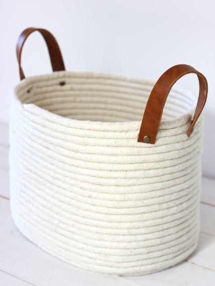 Decoração DIY: Cesto de corda sem costura