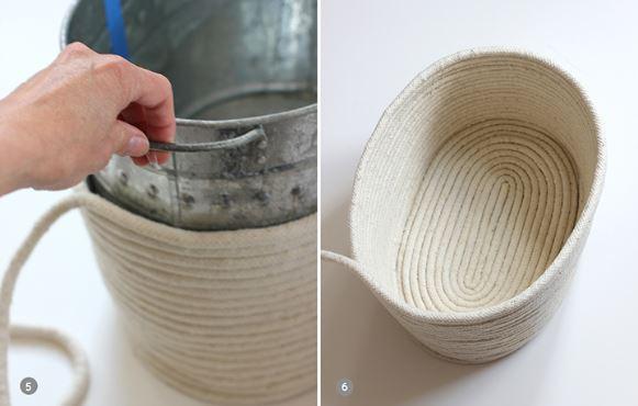 Decoração DIY: Cesto de corda sem costura