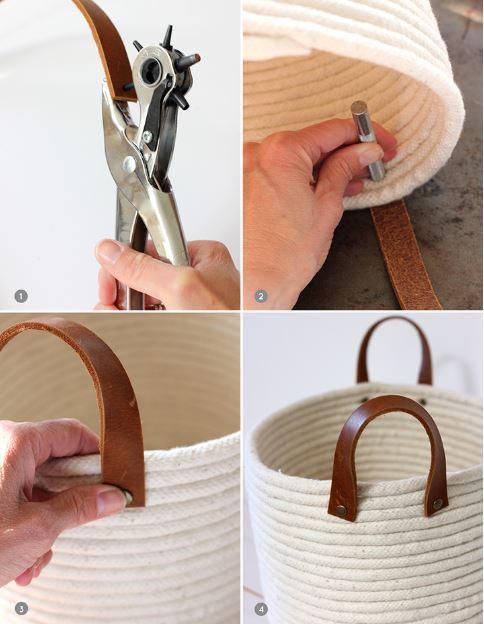 Decoração DIY: Cesto de corda sem costura