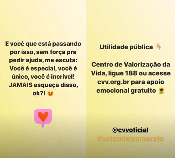 Cleo, ex-Pires, se emociona com relato sobre depressão