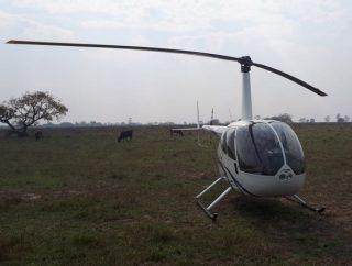 Helicóptero faz pouso em fazenda de MS e polícia suspeita de tráfico de drogas