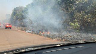 Combate a fogo que ameaçou condomínios em Campo Grande durou mais de 4 horas
