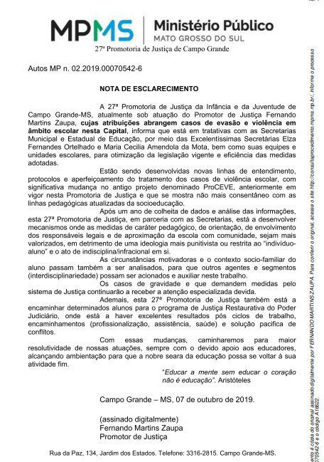 Zaupa, promotor da infância, rebate Harfouche e diz que Proceve passa por atualização