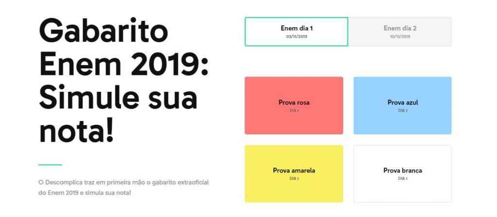 Enem 2019: confira o gabarito extraoficial do primeiro dia de prova