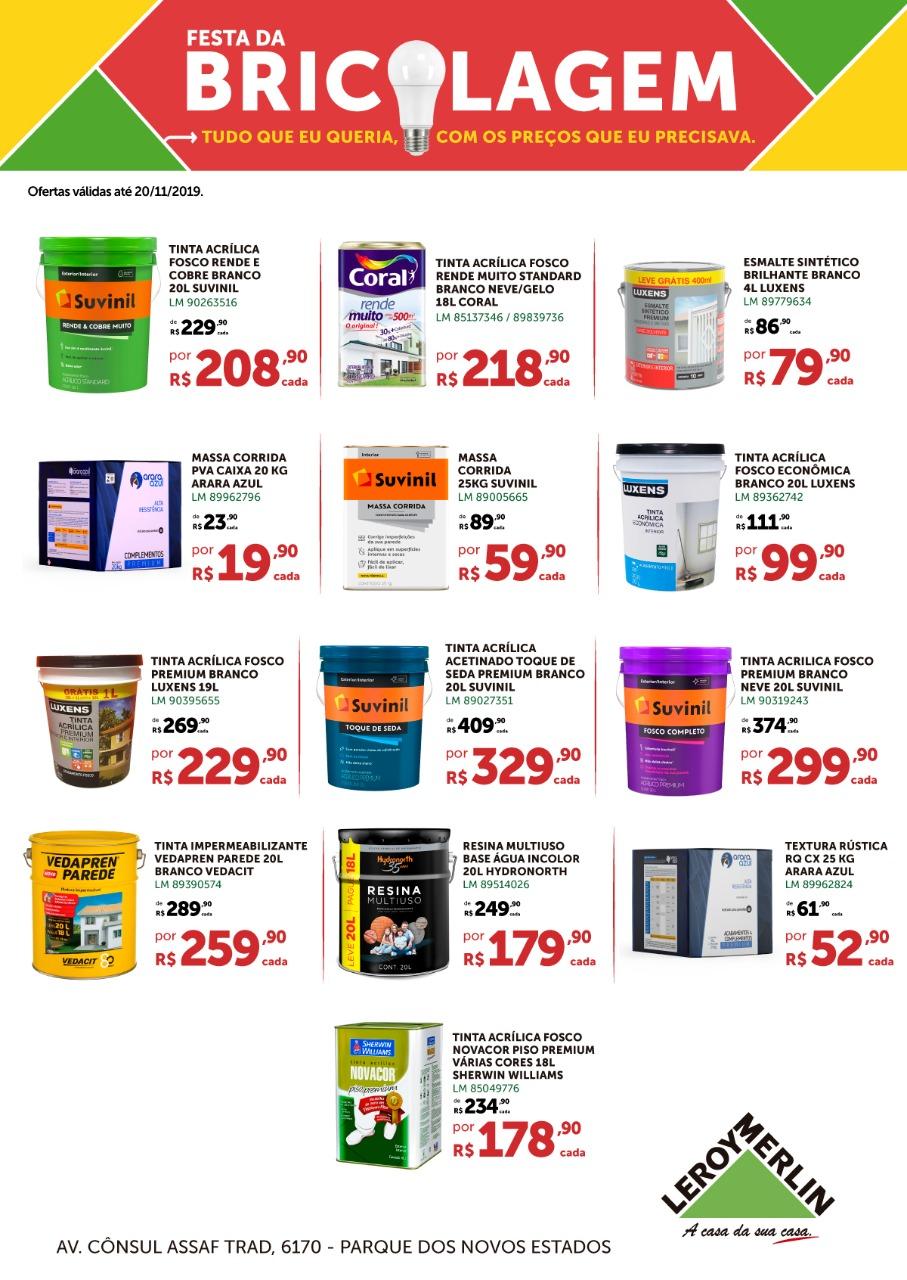 Ofertas pintando com tudo na Festa da Bricolagem Leroy Merlin