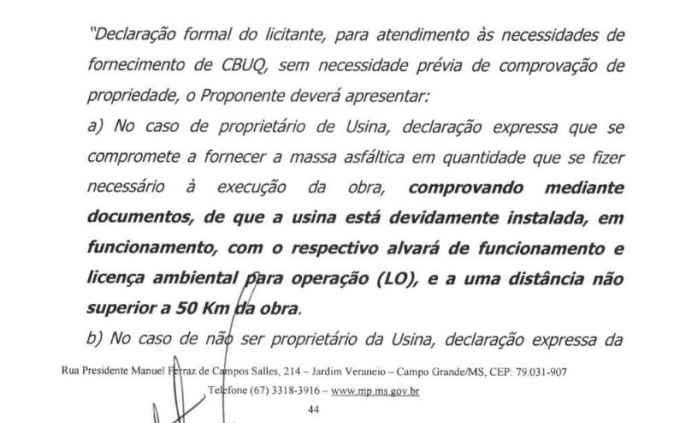 Em recurso do tapa-buracos, TJMS rejeita ação de improbidade contra Usimix e empresários