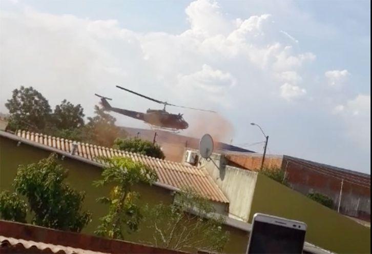 VÍDEO: megaoperação com helicóptero cumpre mandados em MS