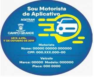 Novas regras: Motoristas de aplicativos devem colocar adesivo no carro em Campo Grande