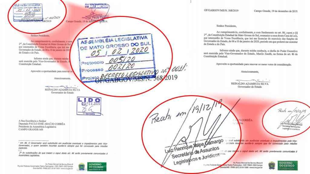 Lambança: para esquentar pescaria, Reinaldo 'aparece' com ofício datado à mão na Assembleia