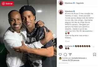 Com churrasco na prisão, Ronaldinho Gaúcho comemora seus 40 anos neste sábado