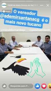 PSDB confirma ida de Ademir, mas vereador afirma que ainda conversa com PSD