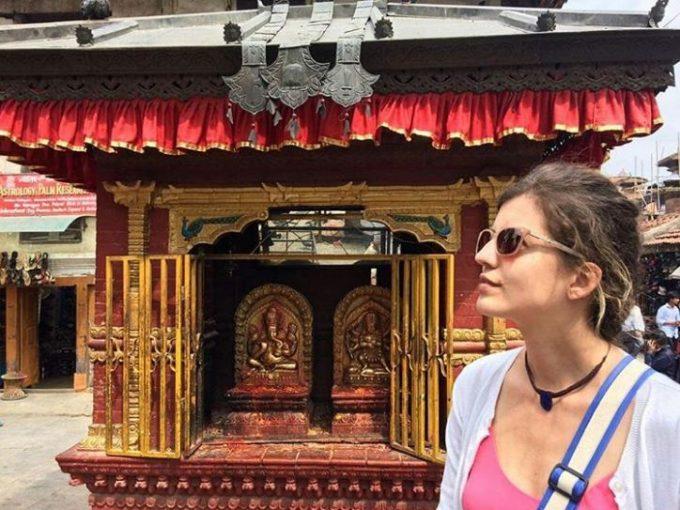 Nas mandalas gigantes, Juliana se reencontrou depois de um câncer maligno