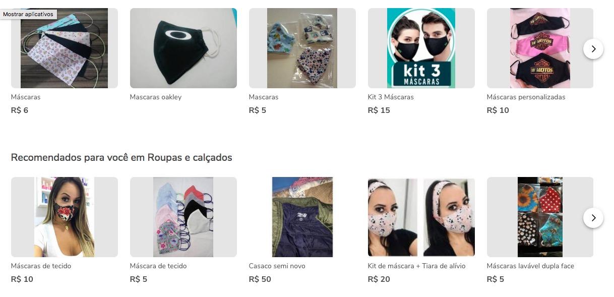 Aposta de informais, venda de máscaras de proteção caiu pela metade e alerta é para material utilizado