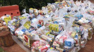 Cufa-MS, entrega de cestas básicas, moradores do Bom Retiro, Danúbio Azul