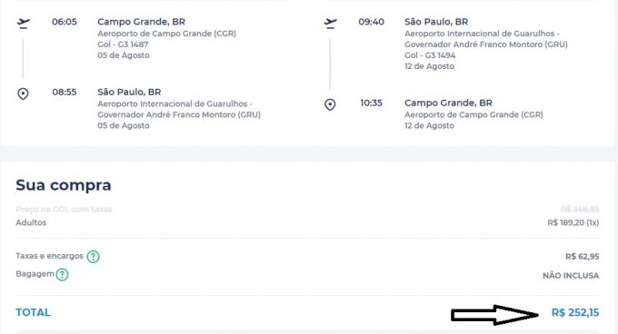 Passagens aéreas de ida e volta para SP por apenas R$ 252,15; veja outras promoções