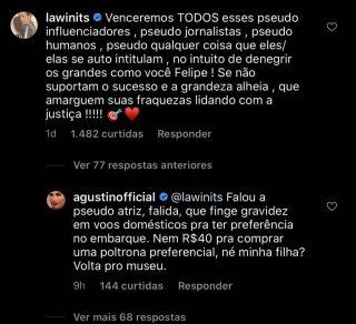 Danielle Winits defende Felipe Neto e maquiador rebate comentário
