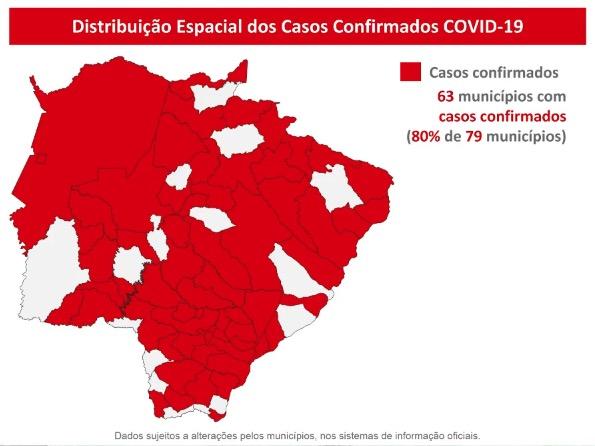 MS tem 56 mortos, recorde de novos casos e 5.784 doentes com coronavírus
