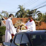 Inovação: Corpus Christi tem tapete com desenhos de crianças e procissão