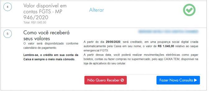 Não quer receber o saque emergencial de R$ 1.045 do FGTS? Saiba o que fazer