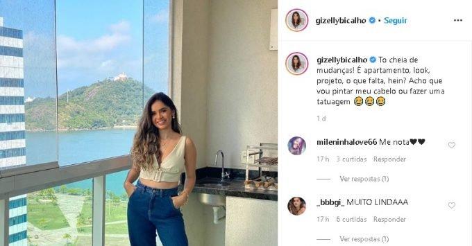 Ganhando bem! Gizelly Bicalho, ex-BBB, aluga apê por R$ 6,5 mil