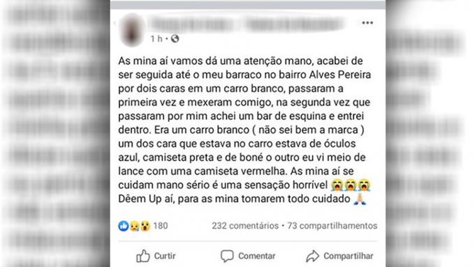 Após sequestro com morte em Campo Grande, relatos de mulheres perseguidas se multiplicam