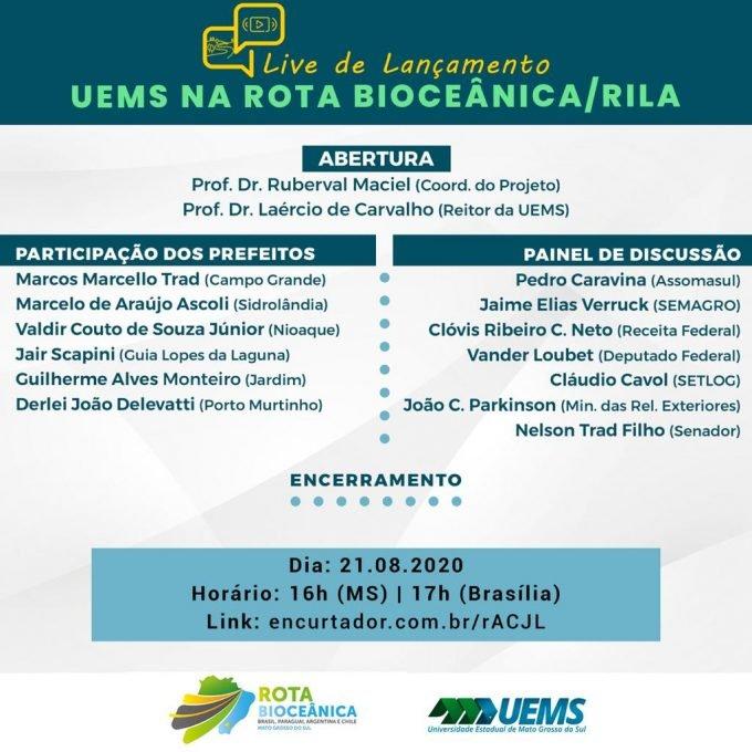 UEMS e autoridades decidirão futuro sustentável da Rota Bioceânica