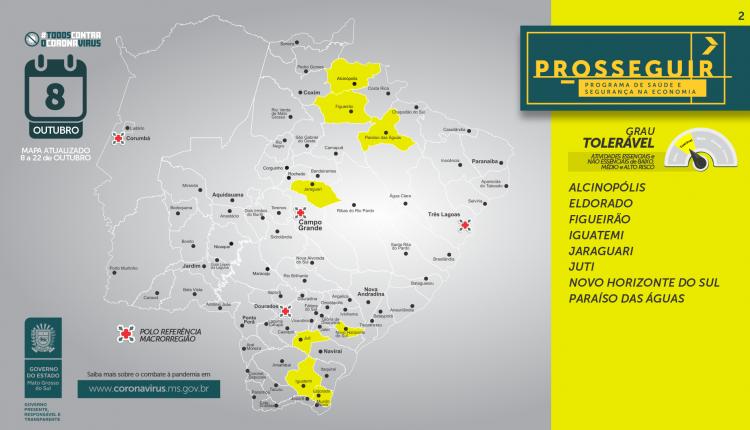 De 79 cidades de MS, 35 apresentaram piora na classificação de risco no Prosseguir