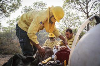 Em esforço sobre-humano, brigadistas colocam vida em risco para salvar Pantanal do fogo