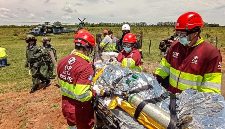 Na BR-163, equipes fazem simulação de acidente para evitar falhas em atendimento