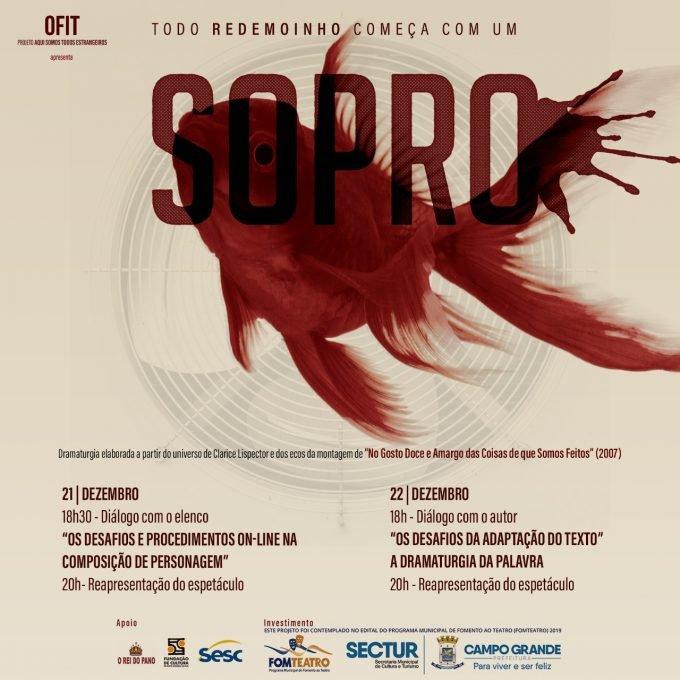 Cia. Teatral Ofit apresenta a peça “Todo redemoinho começa com um sopro”