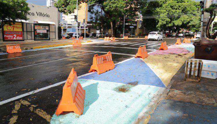 Novo corredor gastronômico de Campo Grande, José Antônio tem asfalto de várias cores