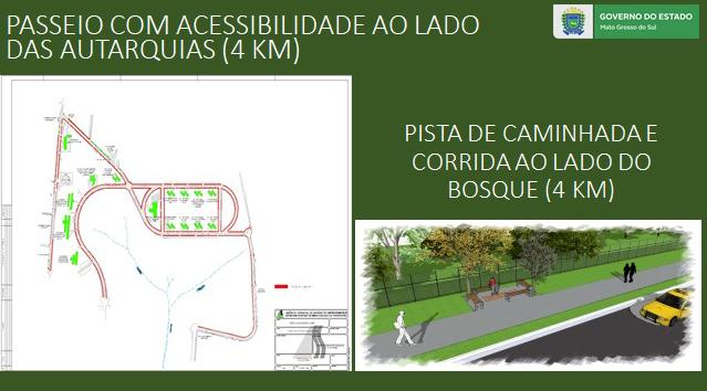 Estações de ginástica, pista de corrida e banheiros, confira como deve ficar o Parque dos Poderes revitalizado